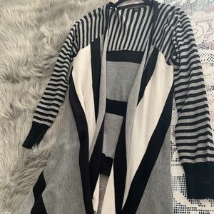 Fever Stripe  Cardigan Sweater